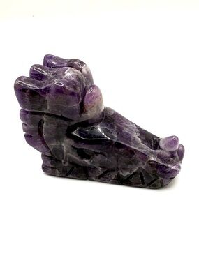 Dream Amethyst Dragon Head Carving 1.7”